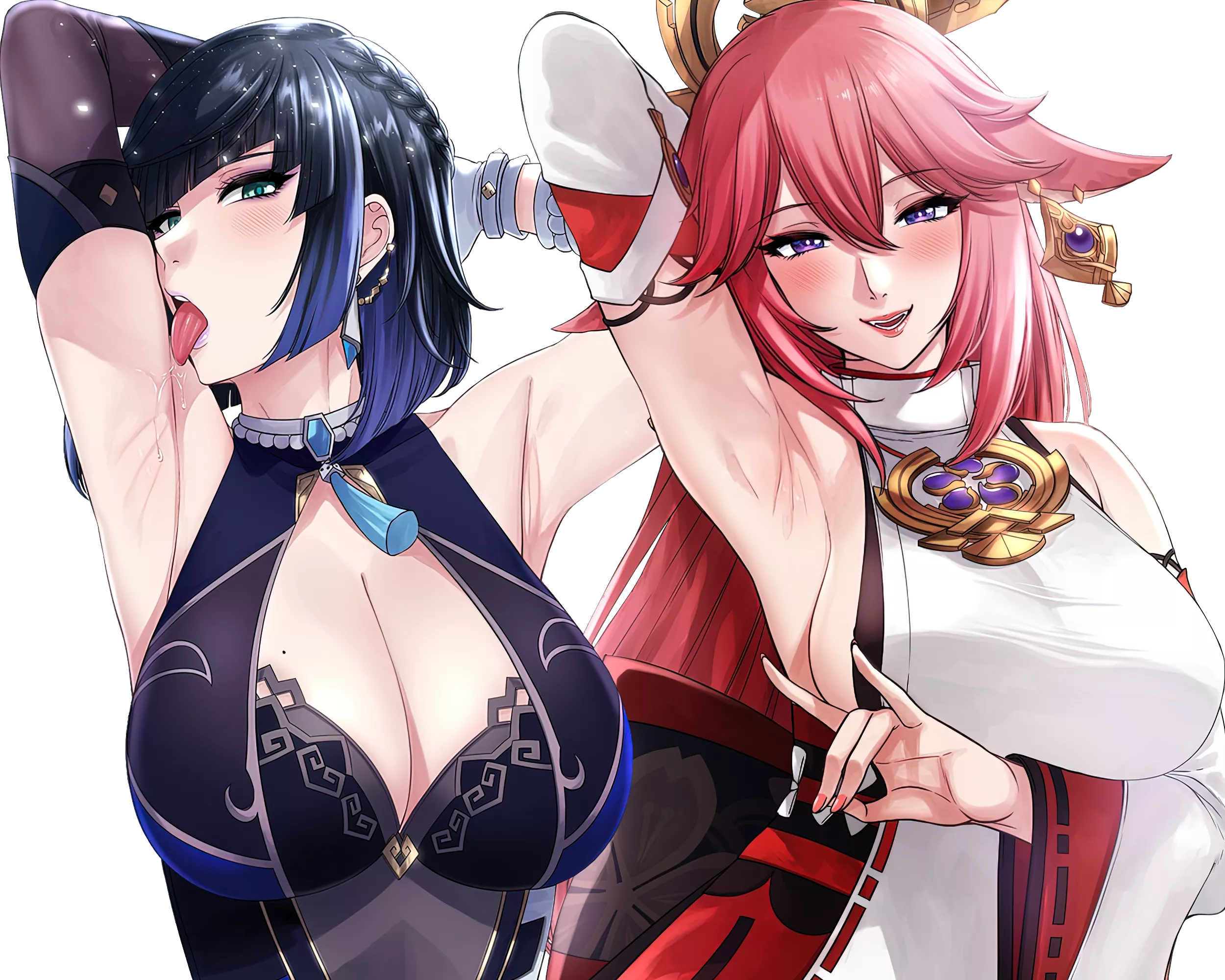 Yae and Yelan have the best pits in the game (XTERComic)