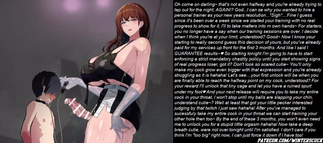 Dating a deep throat trainer that GUARANTEES results~♡ [chastity]