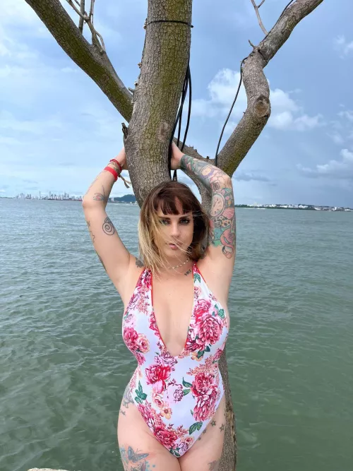 Do I look good in this one? Help me is for a pool party next week