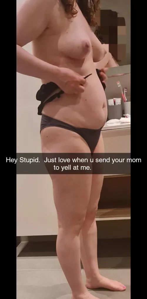 Dont send ur mom to ur bully and dont open snaps from ur bully