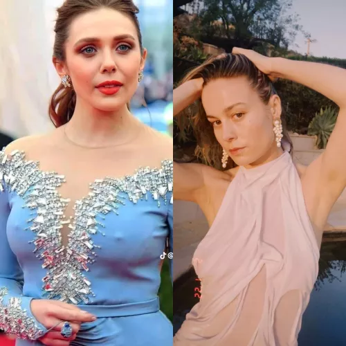 Goddesses Liz Olsen and Brie Larson would be a perfect threesome