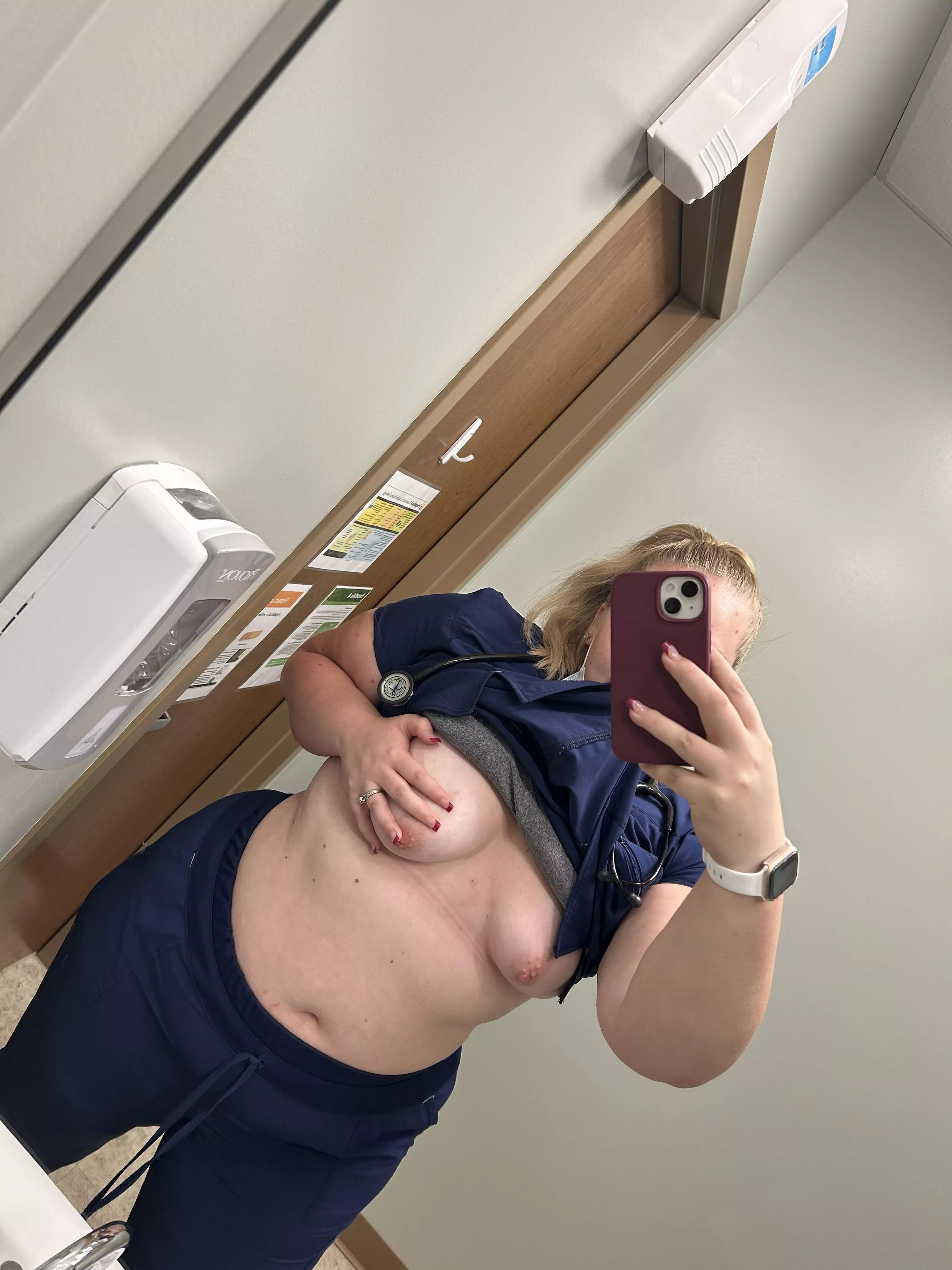 I’d let you suck my titties instead of a lollipop after a good visit