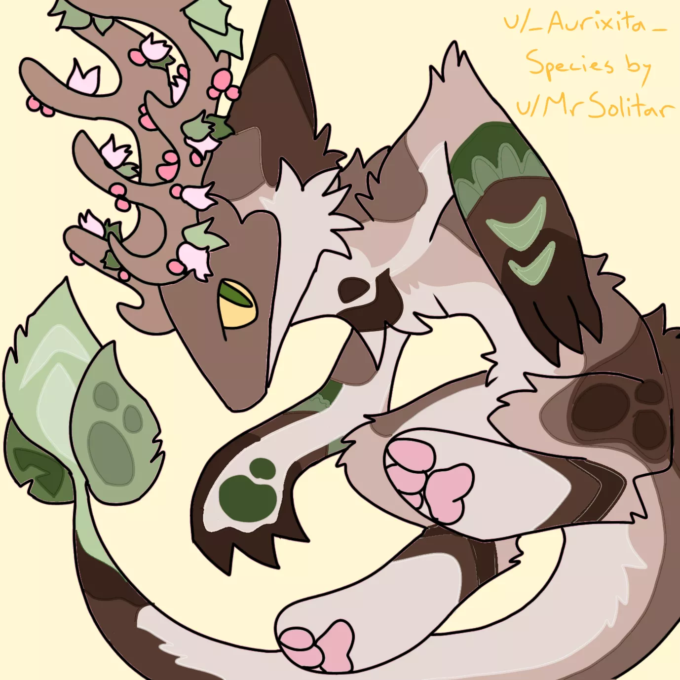 lil Ri'Cen oc I made! this wonderful species65 was created by u/MrSolitar. go check them out for more info :3