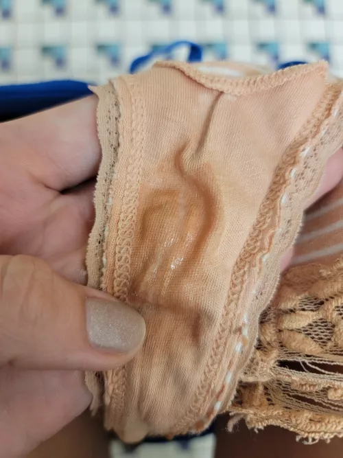 Look how wet these are! [Selling] my soaked panties. Will be vacuum sealed for freshness! Add ons encouraged! Base price is $35.00