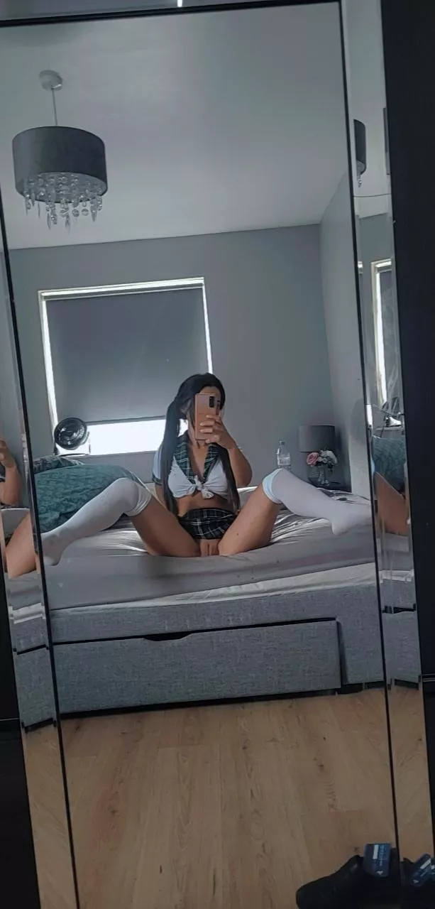 not wearing any panties 👅