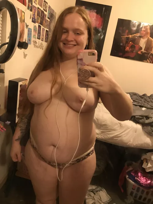 Posing in the mirror