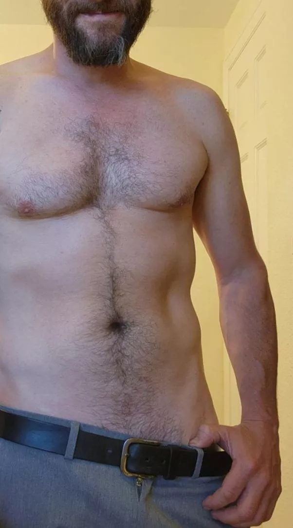 sometimes all a dad needs to go wild is a little push (40s)