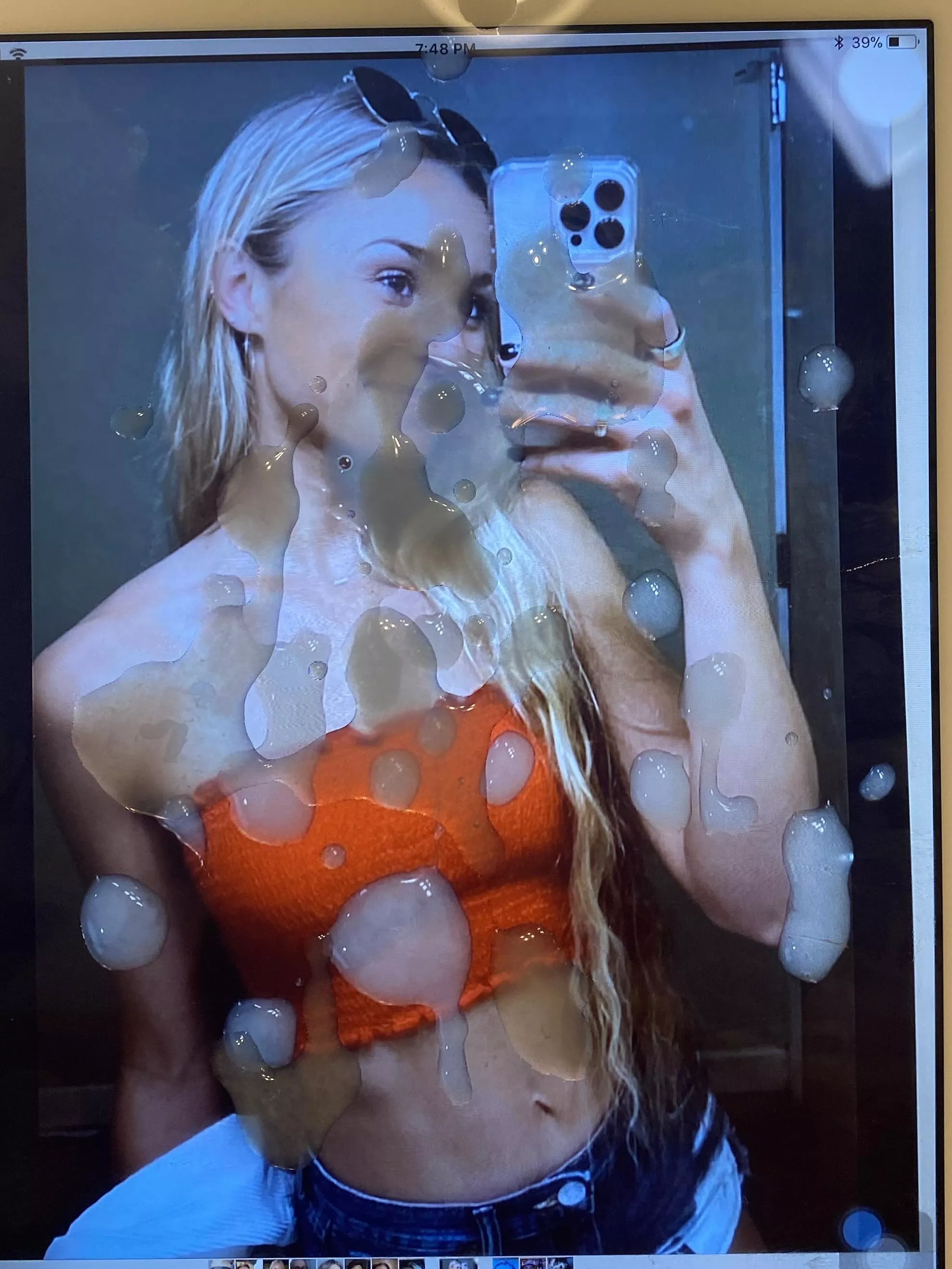 Blonde with Cum