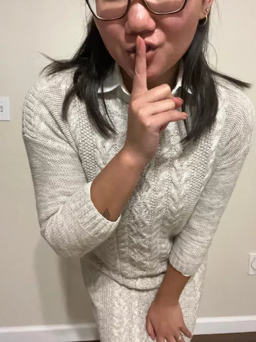 Don’t tell anyone I was being naughty in the break room