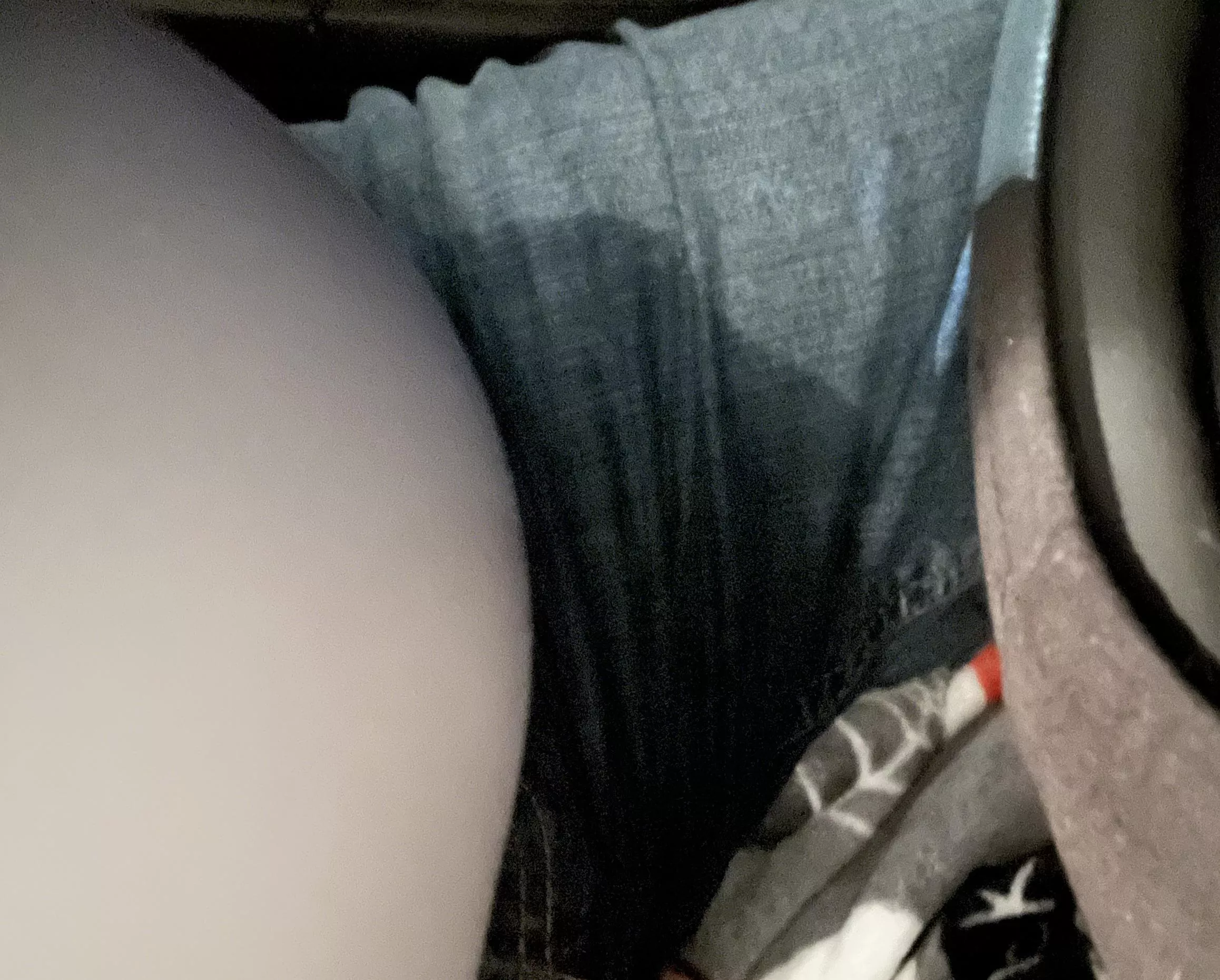 Had a little accident in the car.