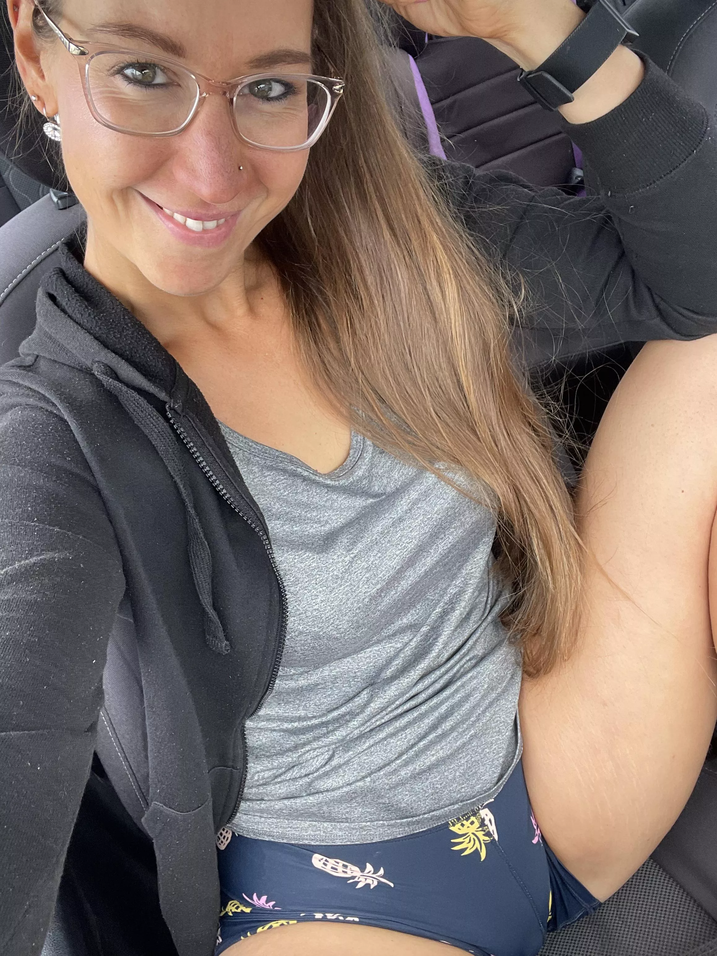 I m wearing a panty vibrator to the gym