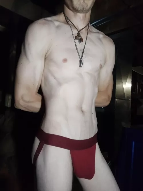 new here. what y'all think? is a jockstrap right for me?