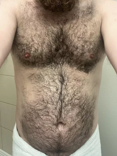 Post morning shower. [30]