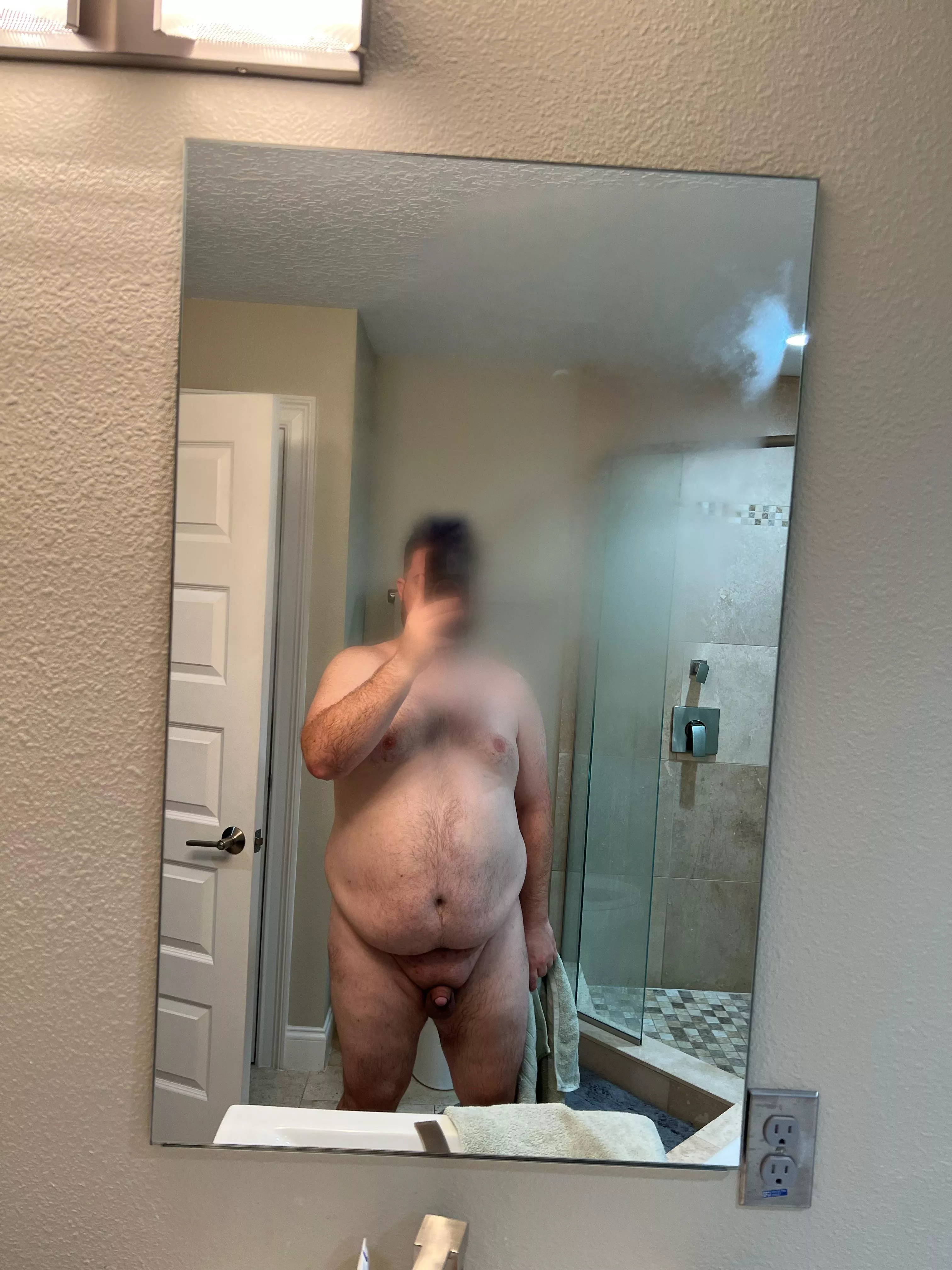 Post shower in my airbnb. Wish I had a sexy woman with me