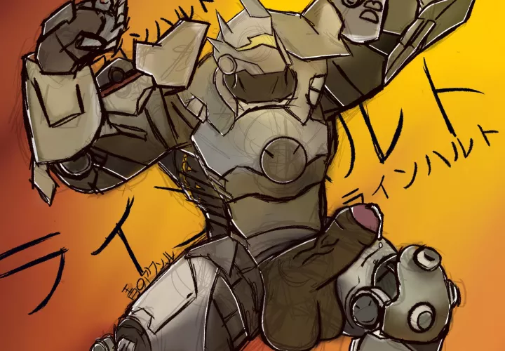 Reinhardt posing ( @qingnoakusoru1 )