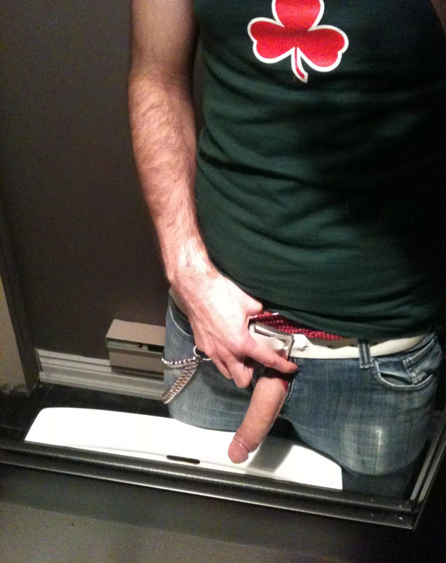 Sneak into the bathroom with me?