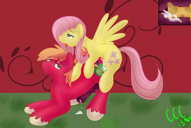 Surrendering his ass to her (artist:clipclopcapall)