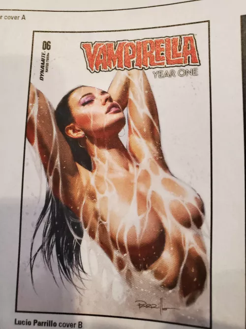 Vampi takes a totally plot driven shower [Vampirella Year One #6]