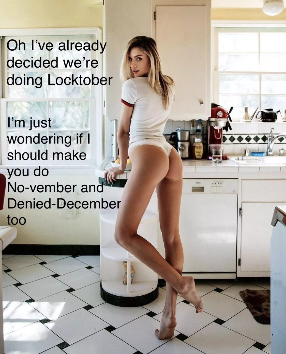 Yes. Have this in mind as you go through your Locktober