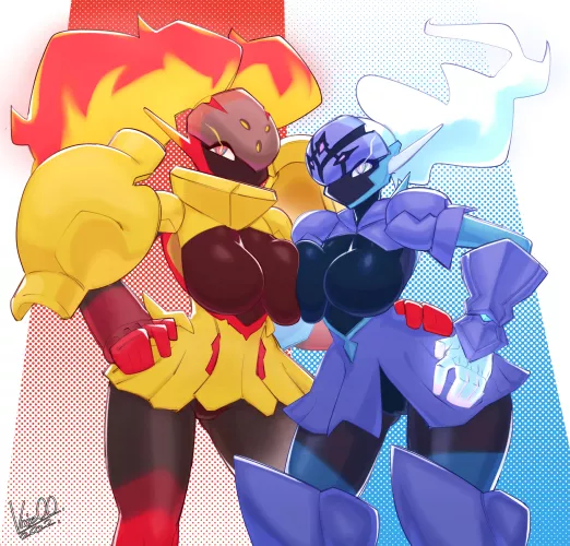 Ceruledge and Amarouge (Vixie00)