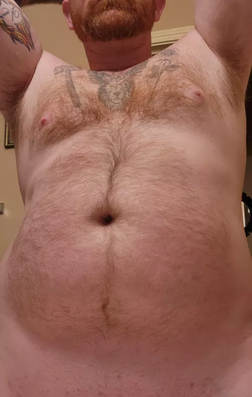 Come put your hands on this ginger viking before he heads out to battle.