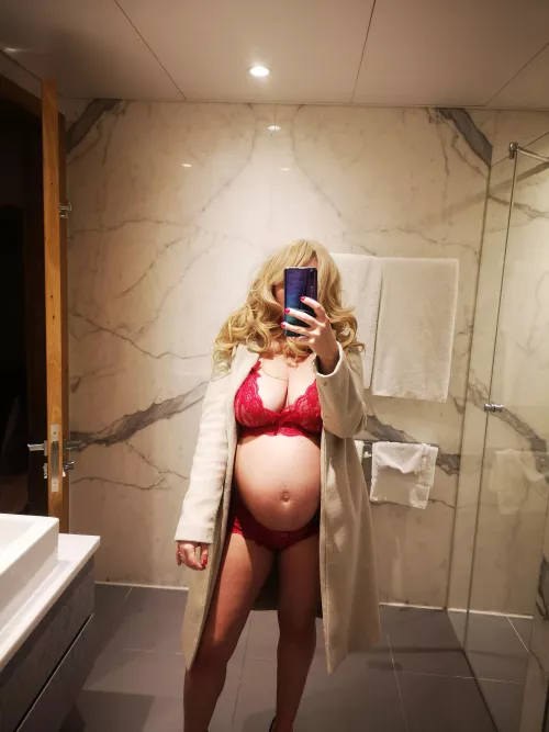 Do you think anyone will suspect what's under my coat?