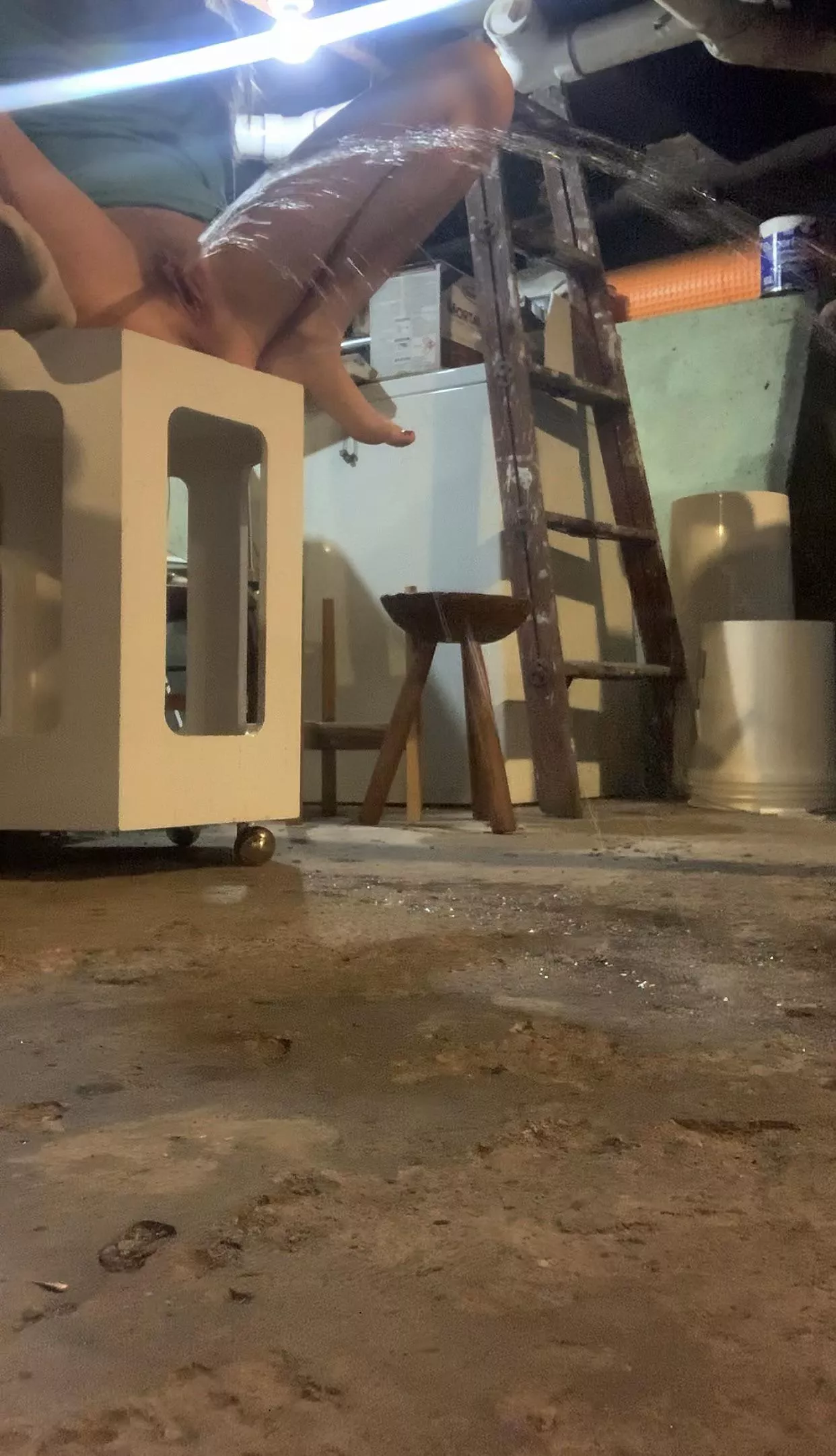 I get so turned on by how far I can spray