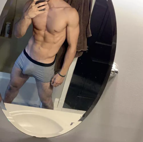 I love feeling the tip of my cock rub against my underwear. It’s so sensitive