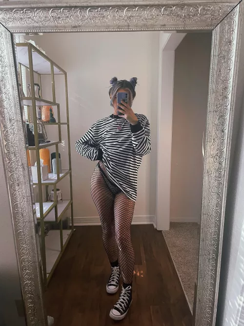 love mine in fishnets