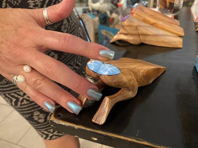 Matched the doorstop artwork😘