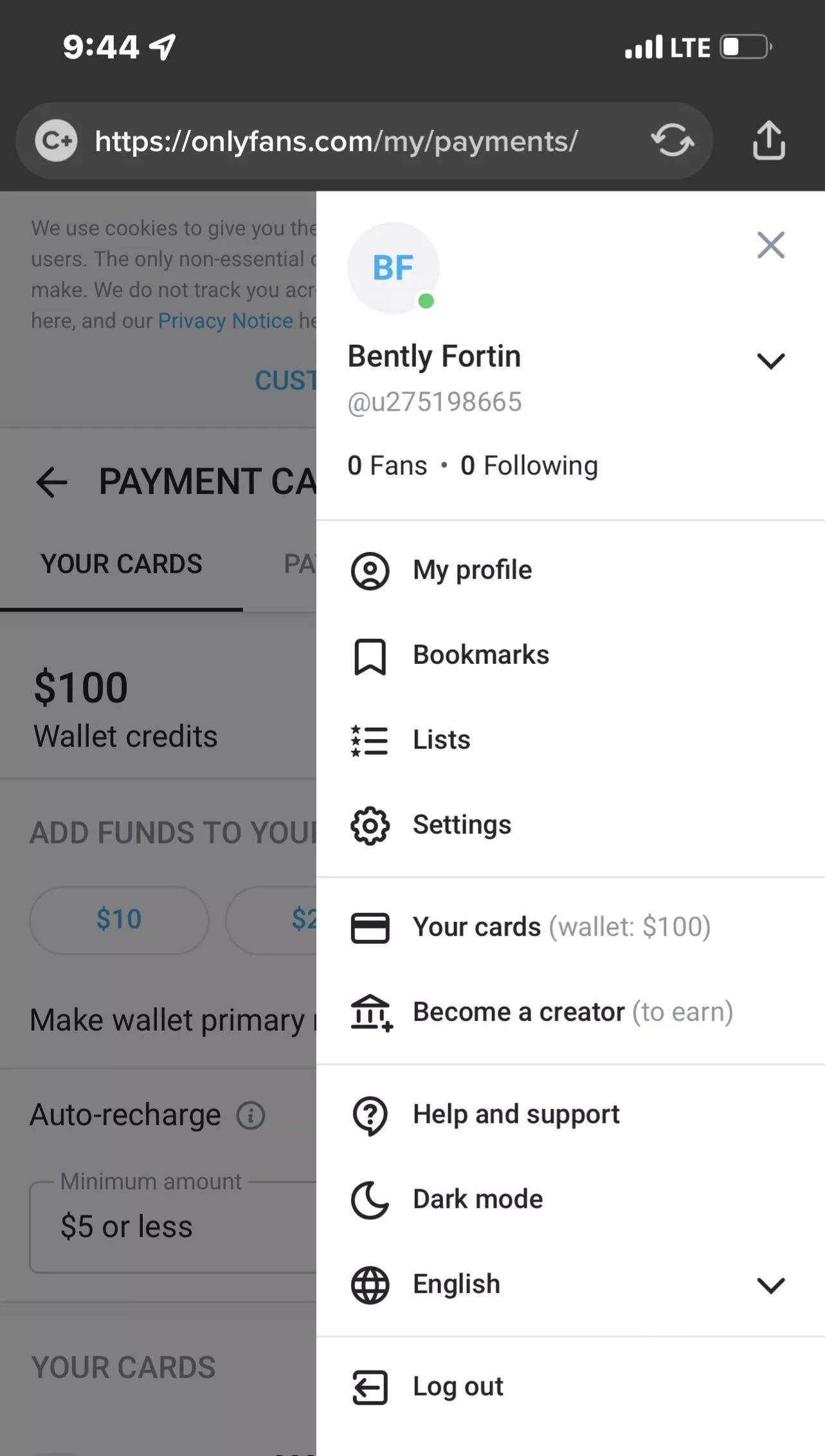 Onlyfans 100$ Wallet Loaded Account Available At Cheap 🔥