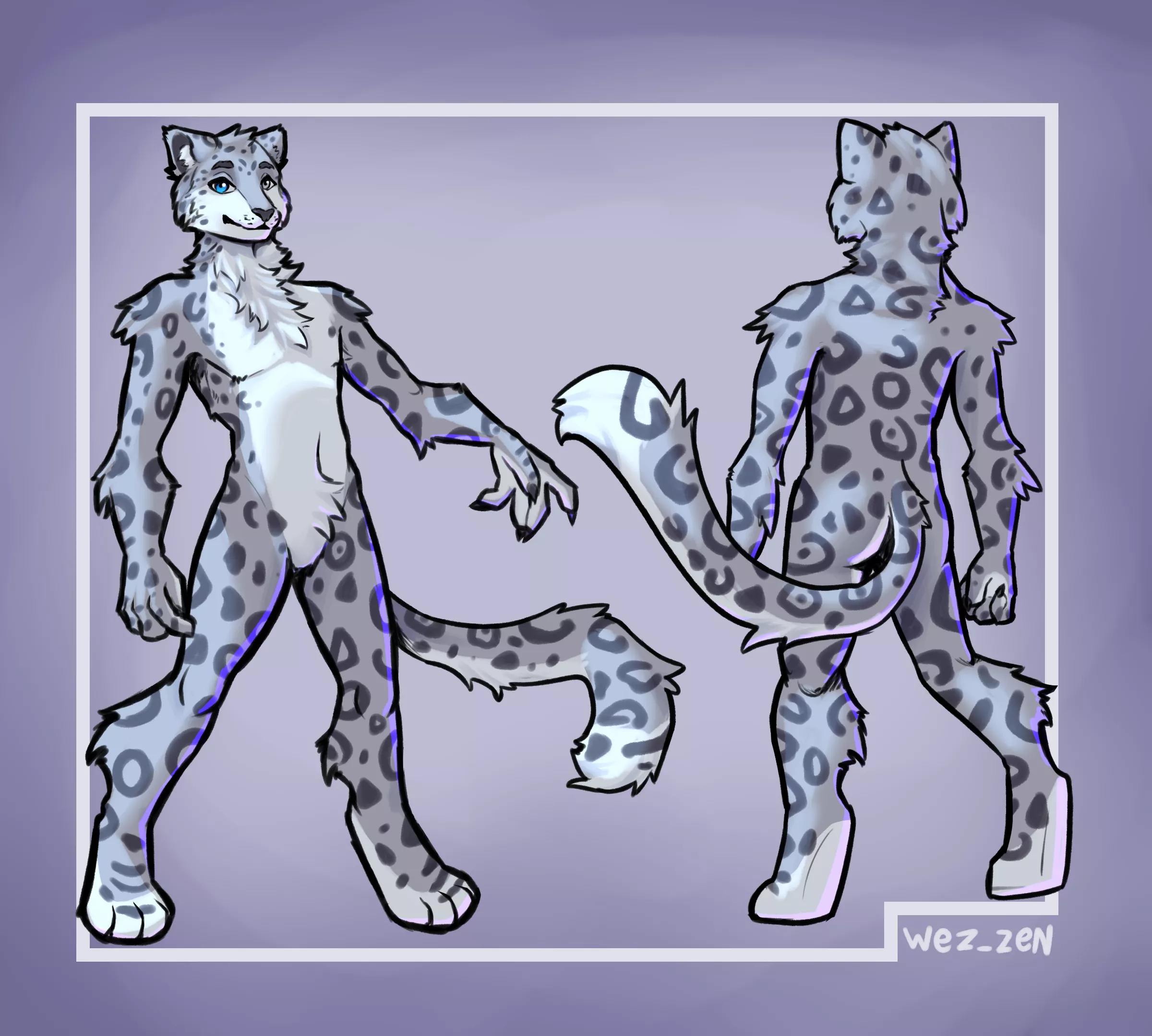 snow leopardd!! (my commissions are open, more info on the comments)