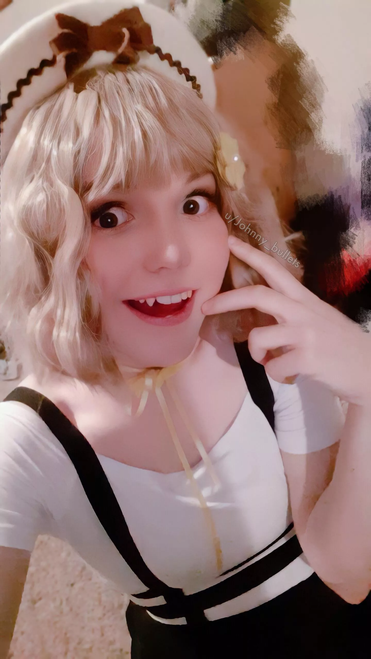 Woops, took a big bite out of your windpipe. What a Classic goof