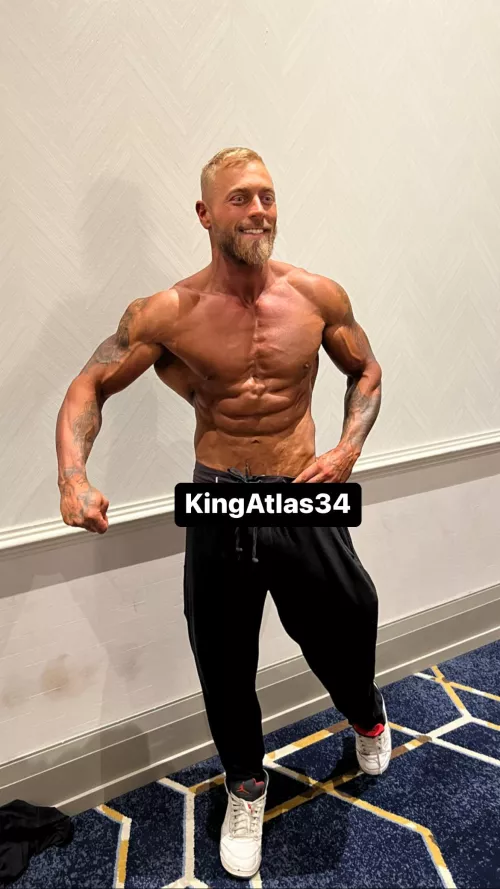 Came second overall in my bodybuilding show 😝 I need a massage, bro