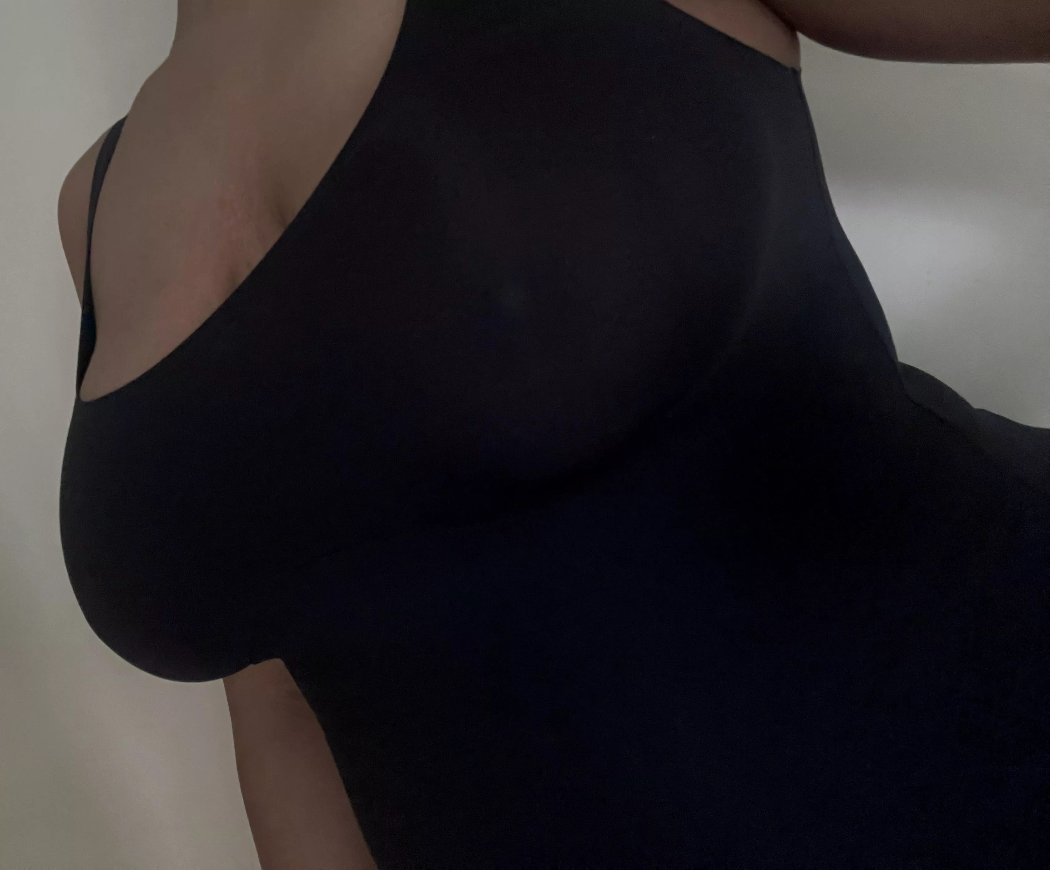 Left my bra at home to realize later my top is entirely see through