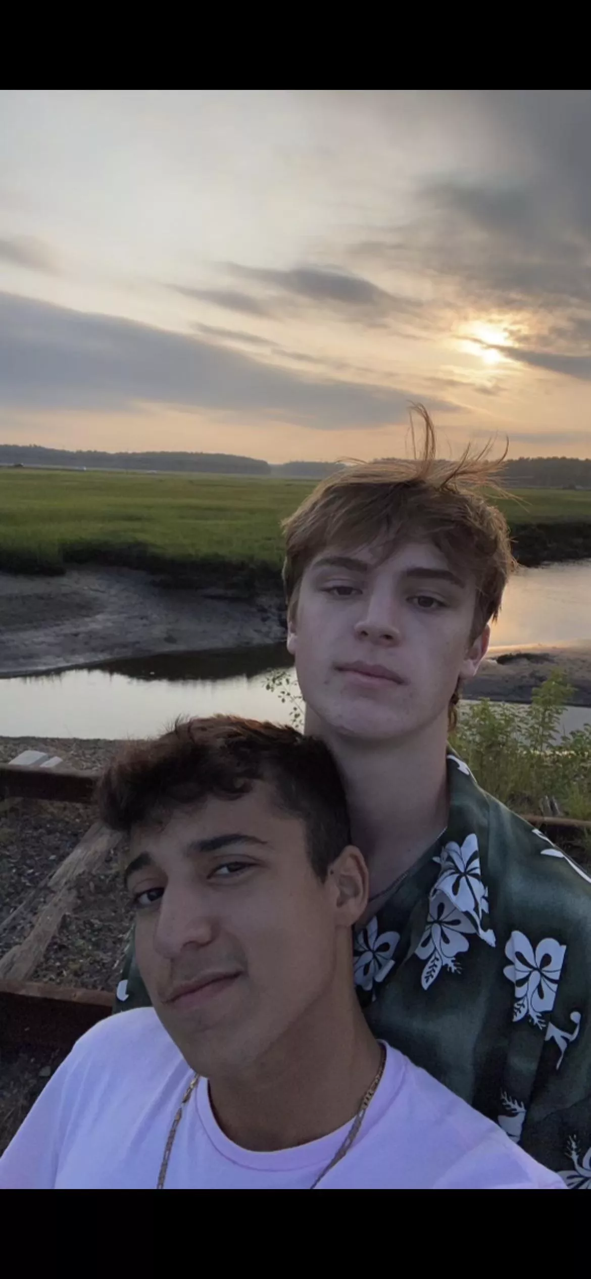 Me and my boyfriend on our first date. A year and a half later we’re still together.