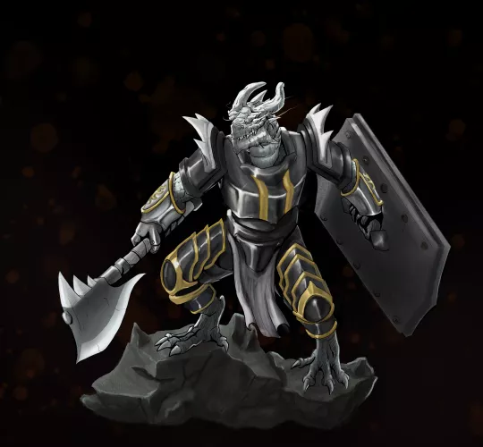 [OC] I love playing D&D as a Dragonborn. This is one of my recent art on the topic :]