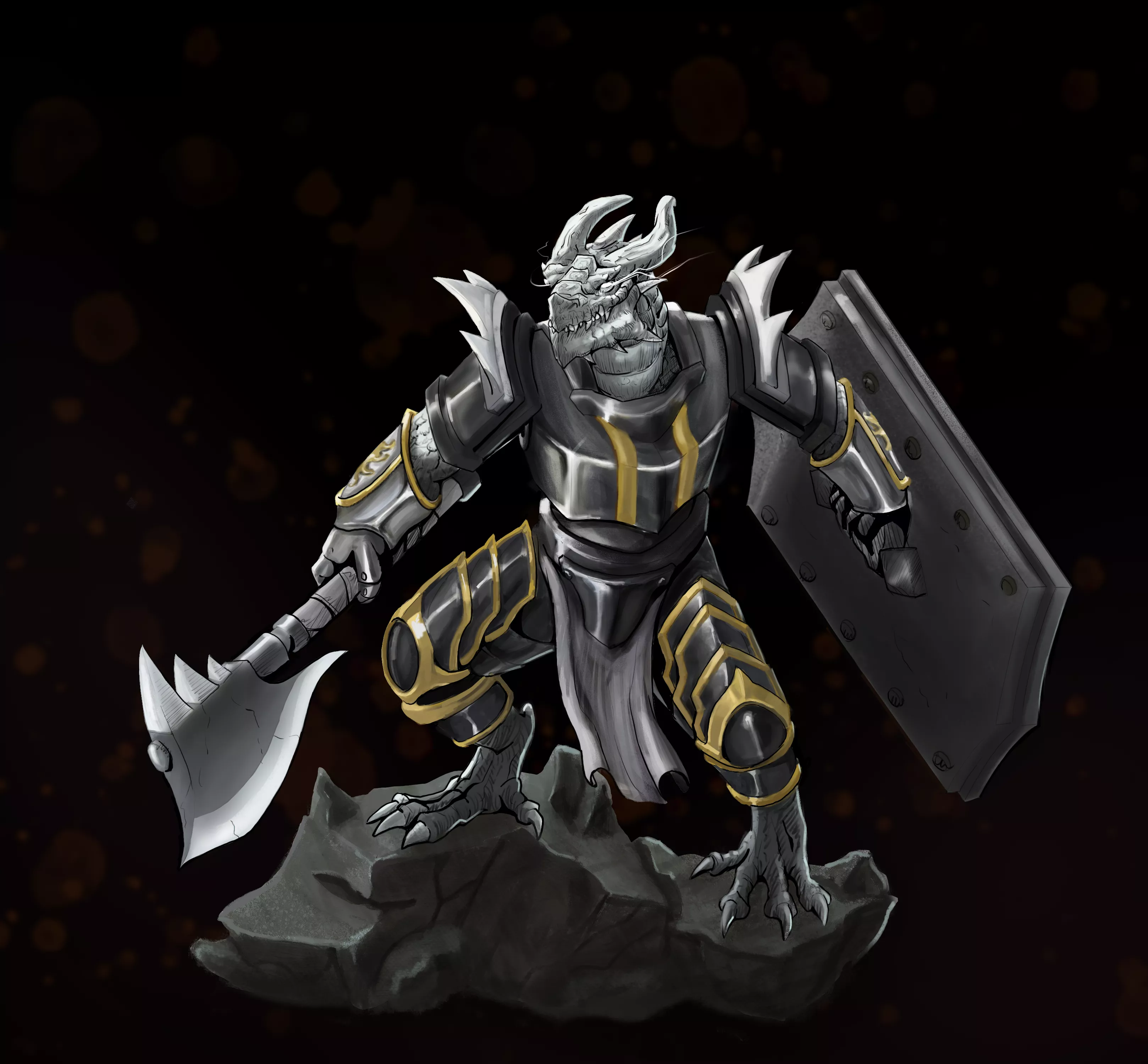 [OC] I love playing D&D as a Dragonborn. This is one of my recent art on the topic :]