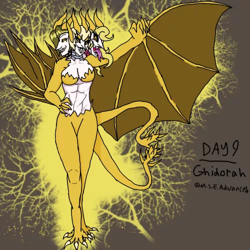 [OC] MGO Day 9: Queen Ghidorah
