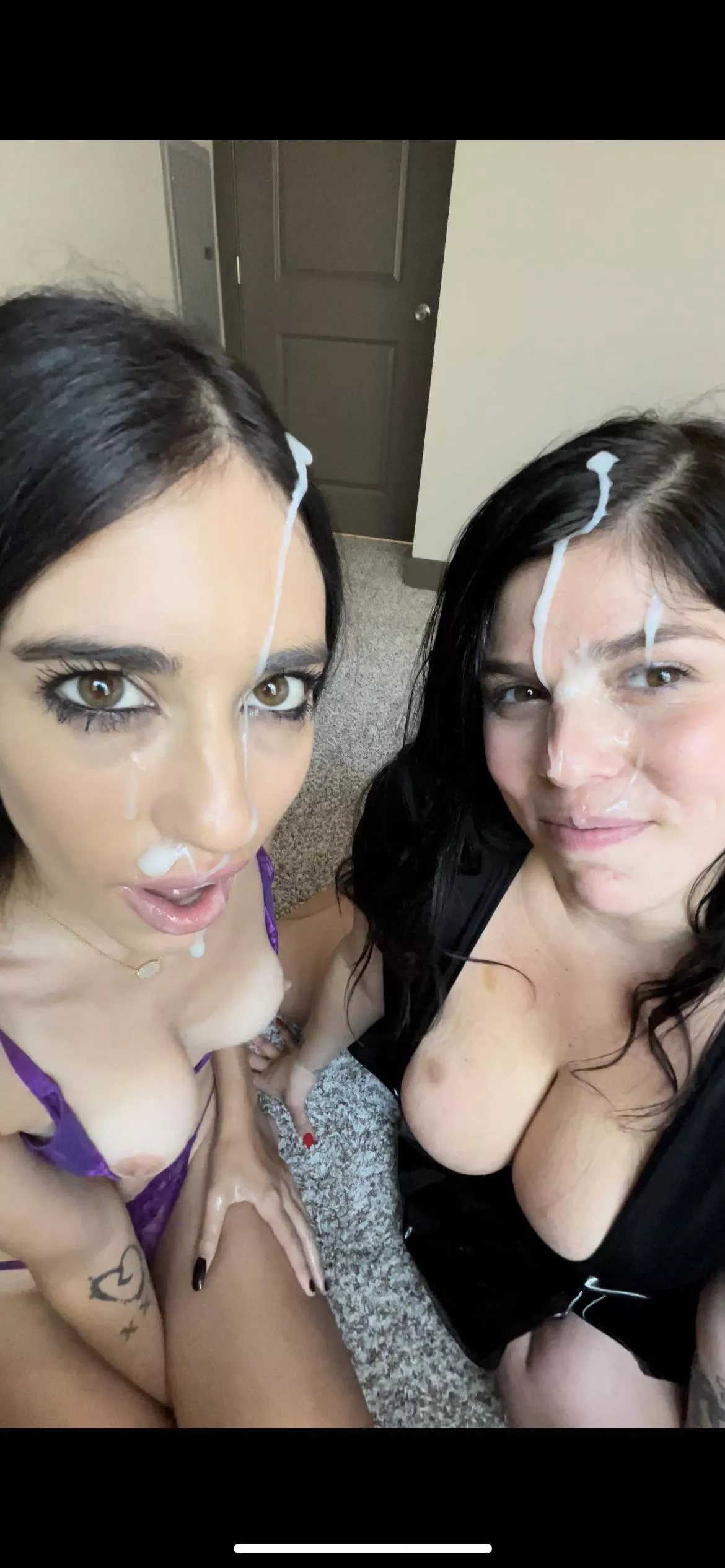 POV: You just gave us a great facial after we sucked your dick😉
