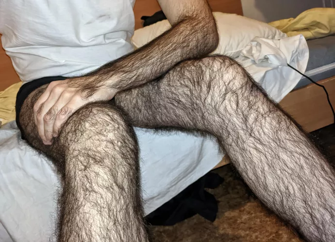 Some arm and leg hair