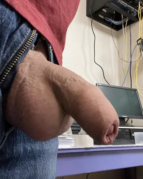 Sometimes I just want to take a picture of my dick at work