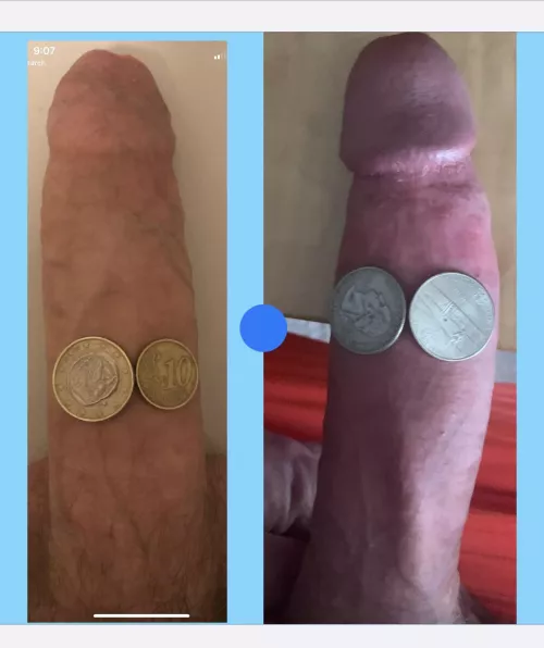 Big vs Big coin cock compare Dm to compare. Let’s see if someone can beat me