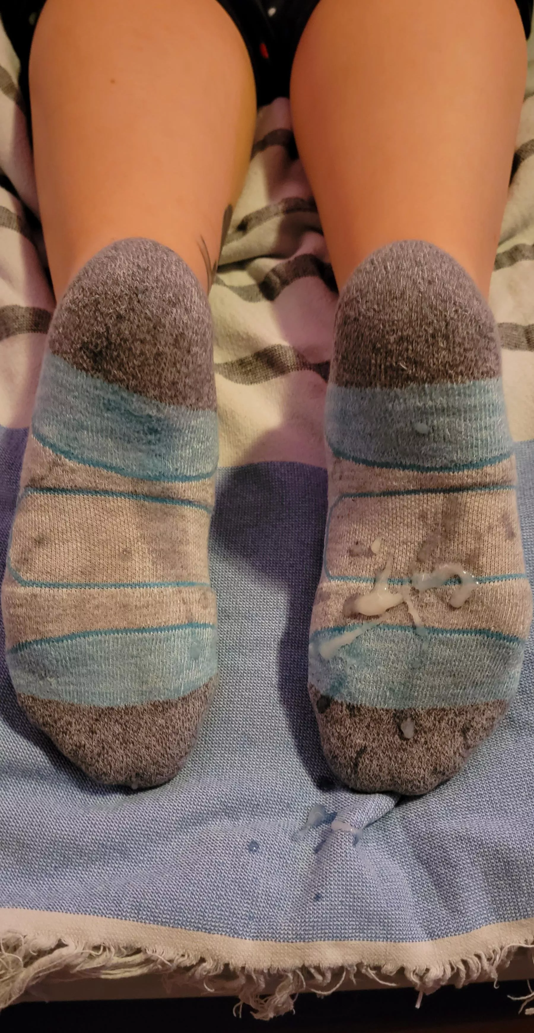 cum Covered puma socks