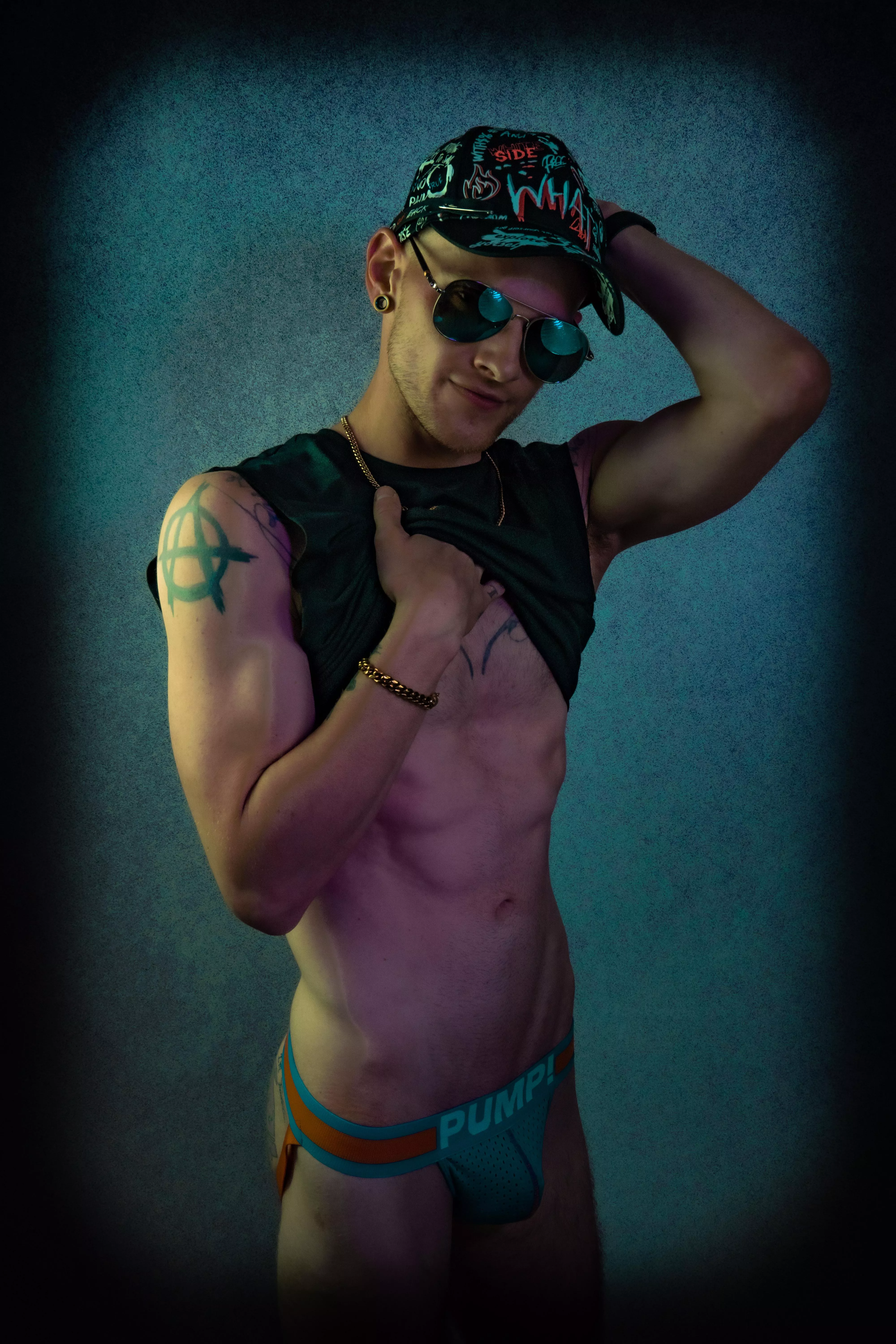 good morning 💜 you like my jockstrap?