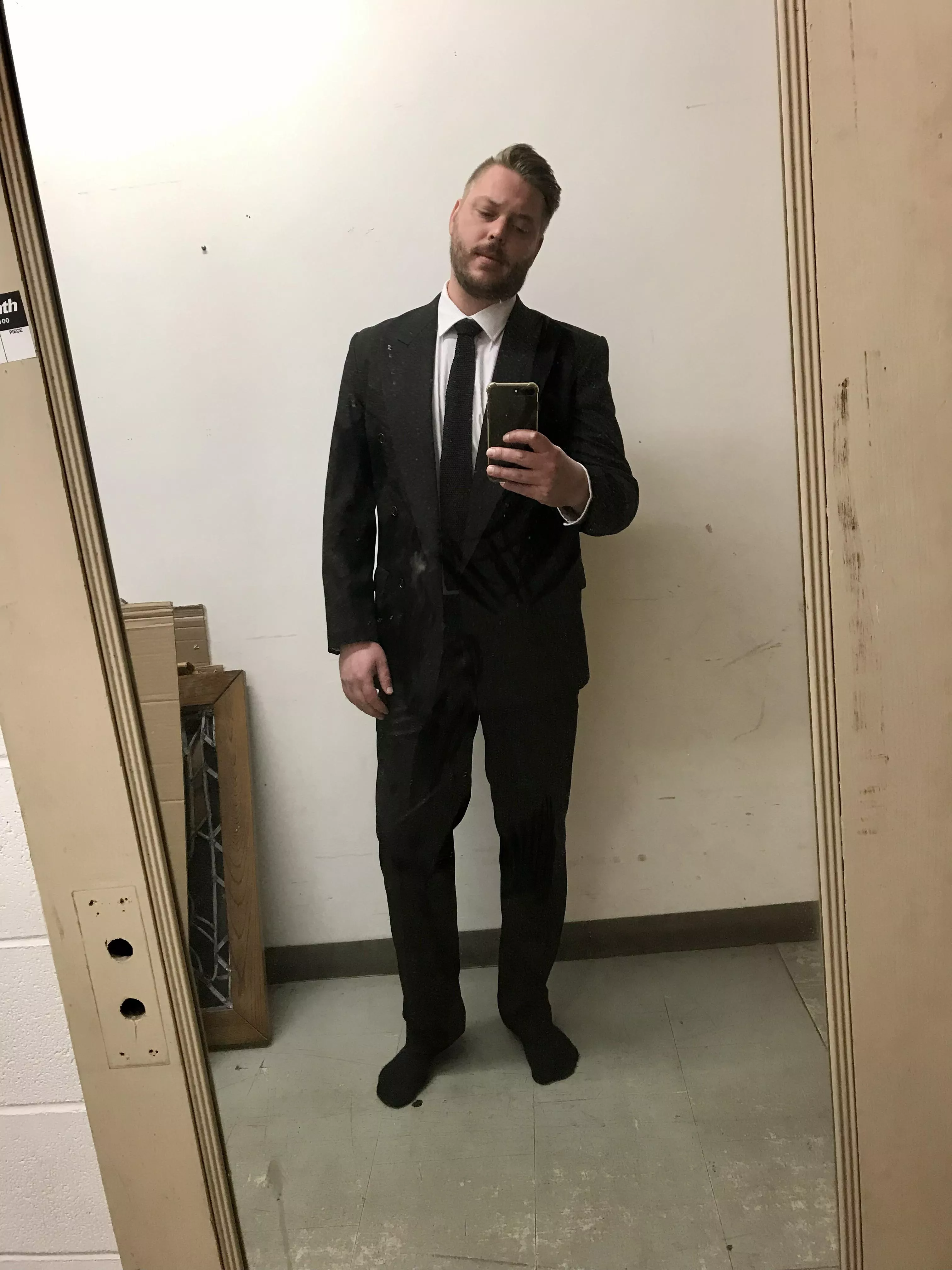 Hate dressing up. Usually sweatshirt and jeans for me. I’ll try to rock this vintage suit coat.