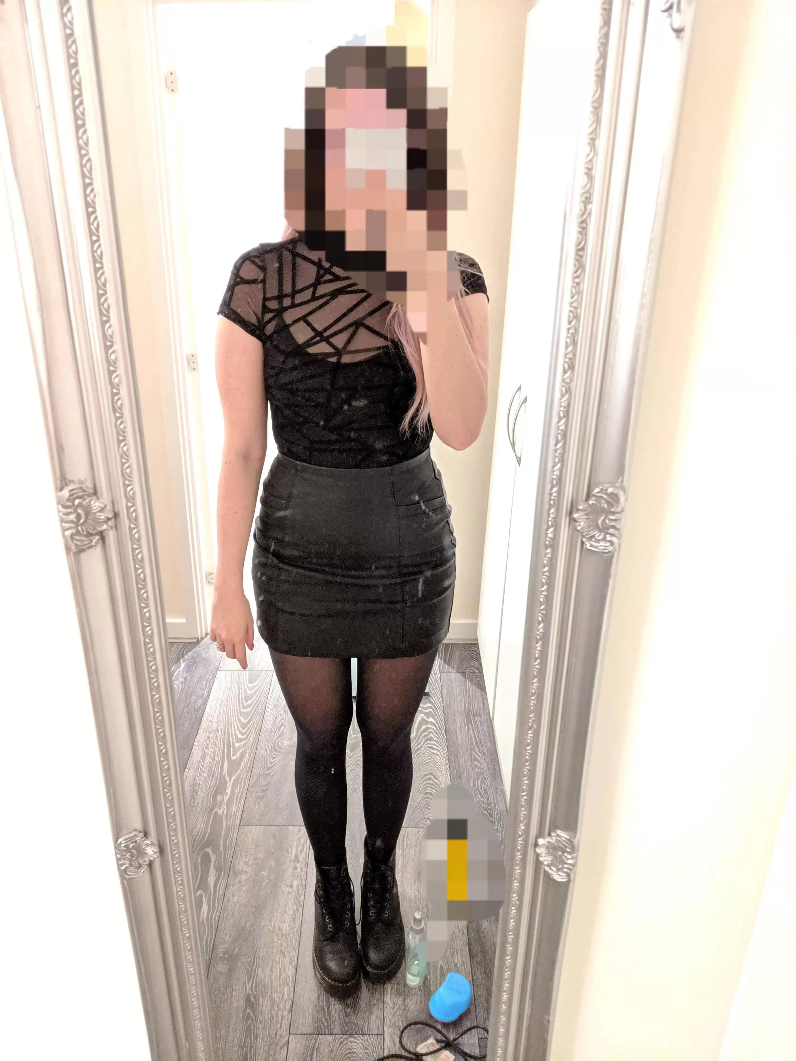 I'm going out to find a big cock to fuck. If you're lucky, you can clean my boots when I get back