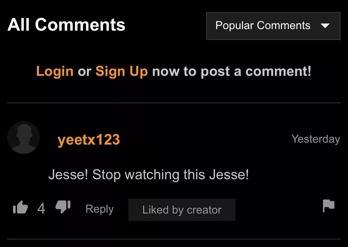 Scared the fuck out of me cause my name is Jesse