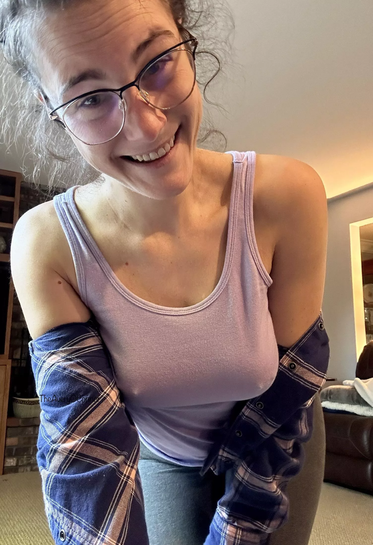 This tank is the perfect thinness to show off my piercings