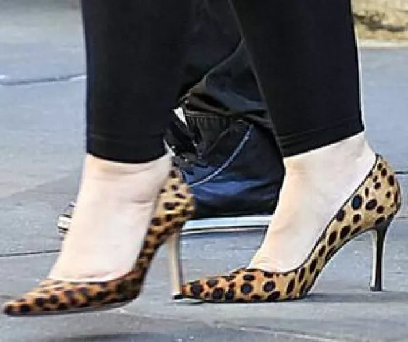 Candid leopard print high heel pumps